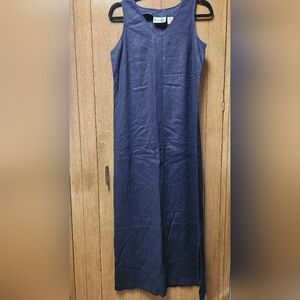 Chic Sleeveless Navy Dress